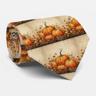Orange Pumpkins Rustic Autumn Mönster Slips