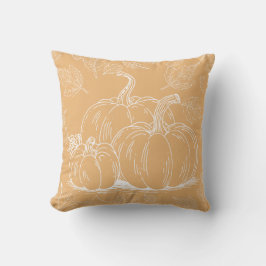 Orange Pumpkins sjunker hösten Thanksgiving Hallow Kudde