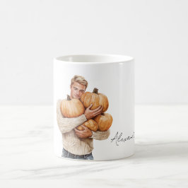 Orange pumpor Blond Man Kaffemugg