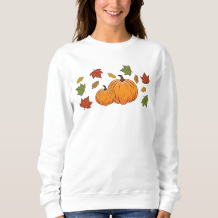 Orange pumpor och höstlöv t shirt