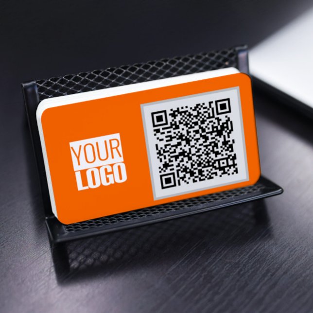 orange - QR-kod - Affärskort Visitkort (Skapare uppladdad)