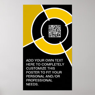 orange QR-kod Poster