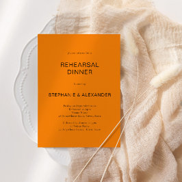 Orange QR Rehearsal Middag Inbjudan under hösten