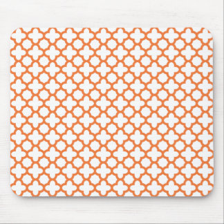 Orange Quatrefoil Mönster Musmatta