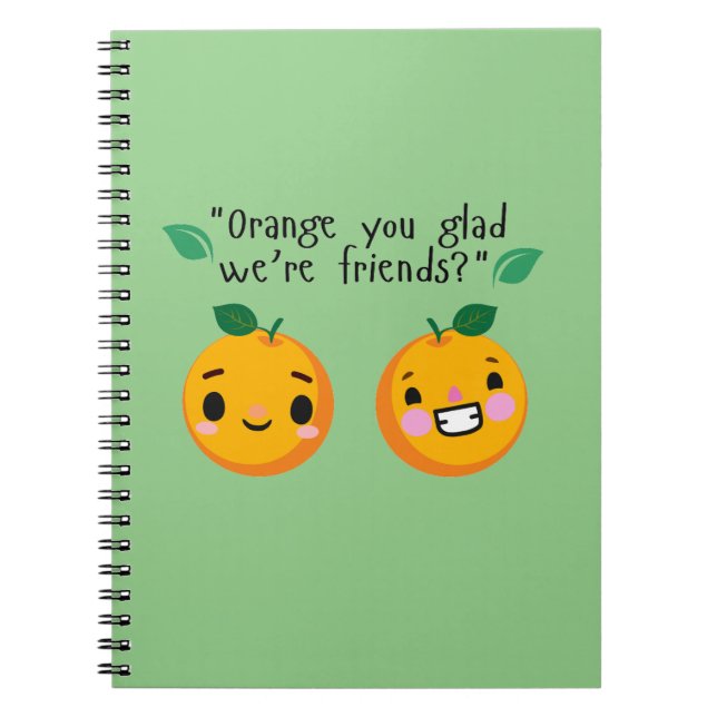 ORANGE QUOTE ANTECKNINGSBOK (Framsidan)