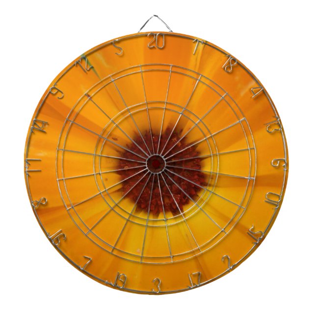 Orange Rain Daisy Dart Board Darttavla (Framsidan)