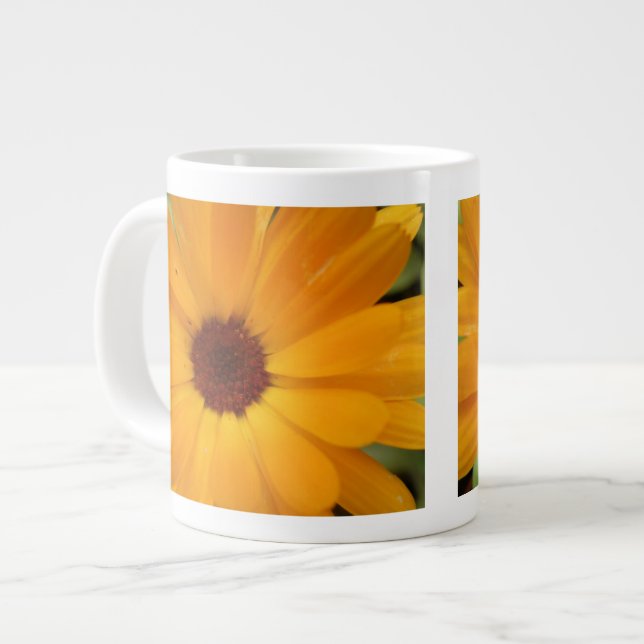 Orange Rain Daisy Mugg Jumbo Mugg (Framsida vänster)