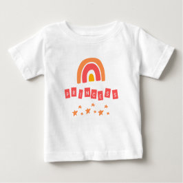 Orange Rainbow Princess Stars Flicka T-Shirt