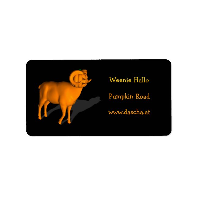 Orange Ram Adressetikett (Framsidan)