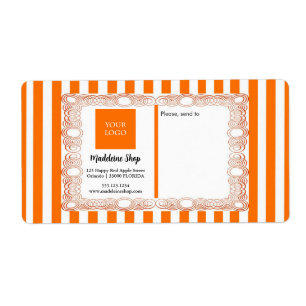 Orange Rand & Curly Ram & Logotyp Fraktsedel