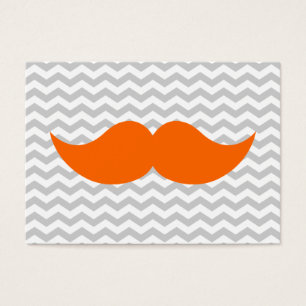 Orange rand för mustaschgråttsparre visitkort