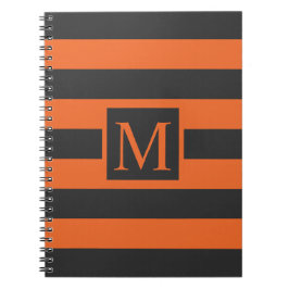 Orange Rand Halloween Monogram | Guestbook Anteckningsbok