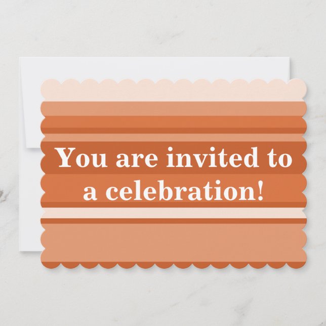 Orange rand inbjudan (Framsida)