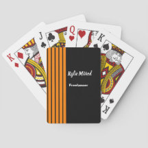 Orange rand linjer svart