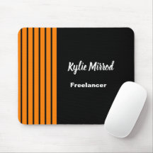 Orange rand linjer svart
