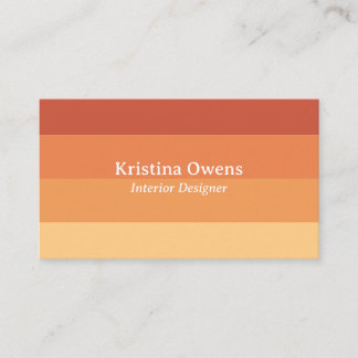 Orange Rand Modern Gradialist Minimalist Visitkort