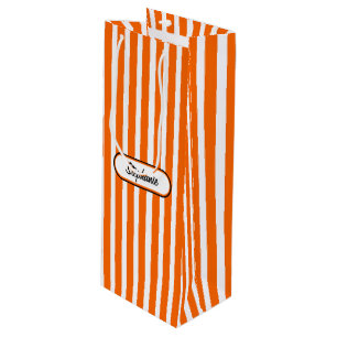 Orange Rand Mönster Personlig