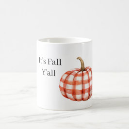 Orange randig pumpa kaffemugg