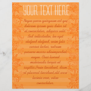 Orange Randig Virvlad Flyer