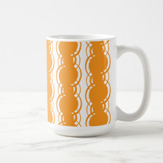 Orange randmönstermugg kaffemugg