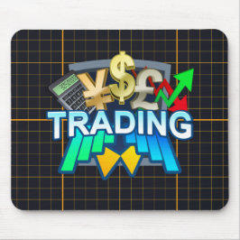 Orange raster Mousepad för handel Musmatta