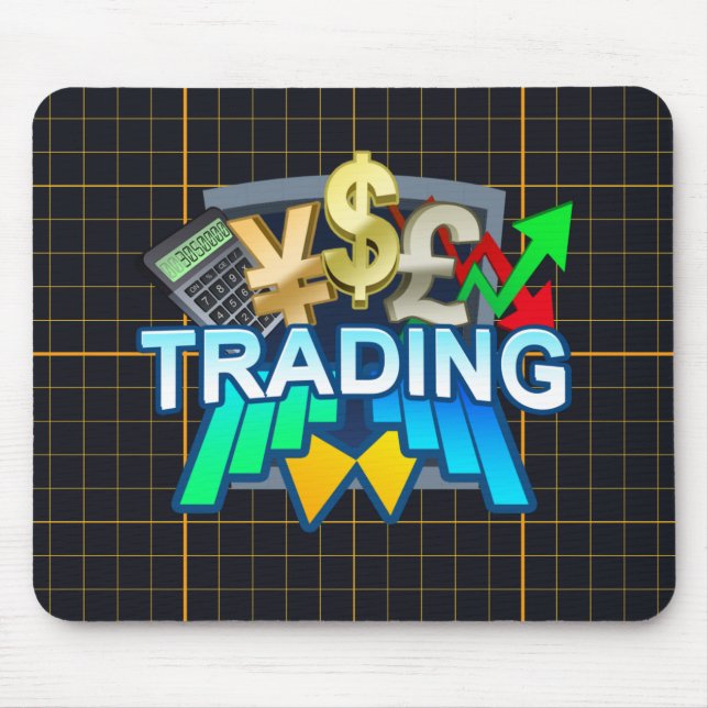 Orange raster Mousepad för handel Musmatta (Framsidan)