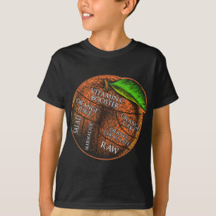 Orange Recipes Fruit Älskare Healthy Vegan Funny O T Shirt