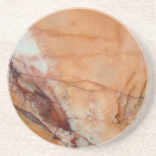 Orange Red and White Marble Underlägg