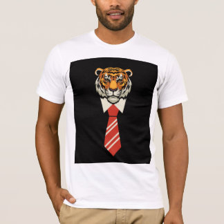 Orange Red Beige Colorful Tiger Manar T-shirt