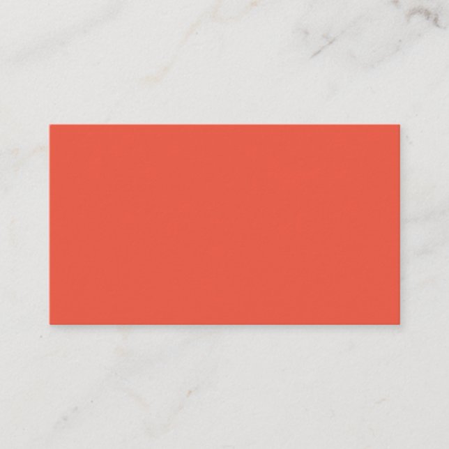 Orange Red #EC553E, Blek Copper Tidsbeställning Kort (Framsida)