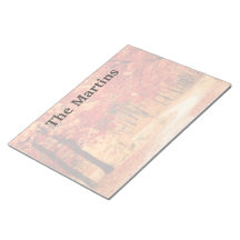 Orange Red Fall Träd Anpassningsbar Anteckningsblo