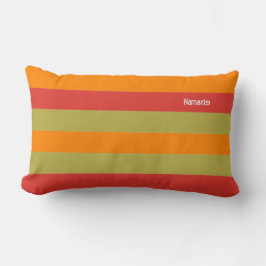 Orange Red Grönt Stripe Personlig Yoga Mat Lumbarkudde