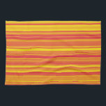 Orange Red Gult Rand Kökshandduk<br><div class="desc">Orange Red Gult Rand kökshandduk för</div>
