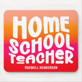 Orange Red Ombre Homeschool Teacher Text Design Musmatta