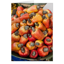 Orange Red Peppers Farmers Greeting Card OBS Kort