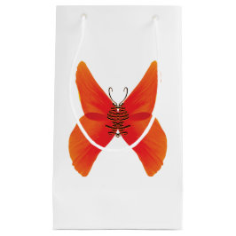 Orange Red Poppy Butterfly med ditt namn