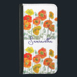 Orange Red Poppy Flower Mönster Girls Plånboksfodral För Samsung Galaxy S5<br><div class="desc">Red Poppy Watrecolor Flower Mönster Pappra Party Plate. Designad från mina ursprungliga vattenfärger.</div>