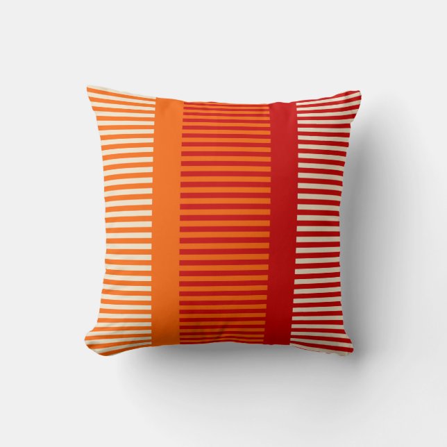 Orange Red Rand Kudde (Framsida)