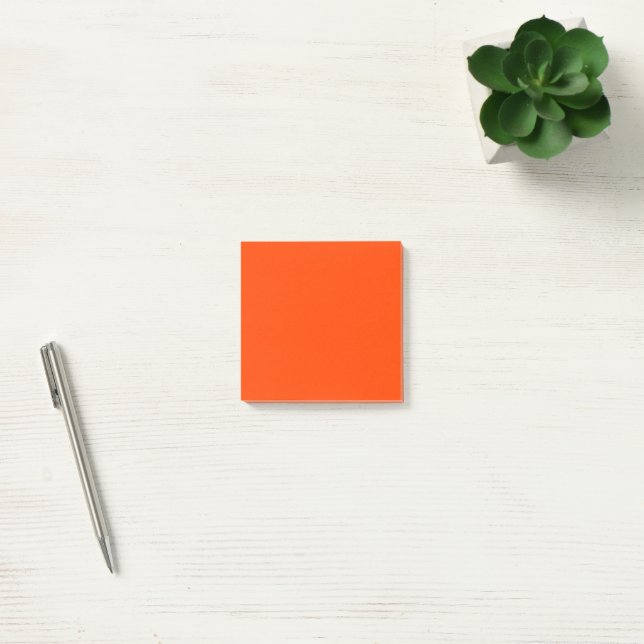 Orange Red Simple 3" x 3" Post-it Block (Kontor)