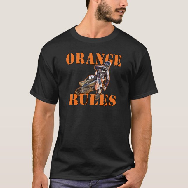 Orange regler tee shirt (Framsida)