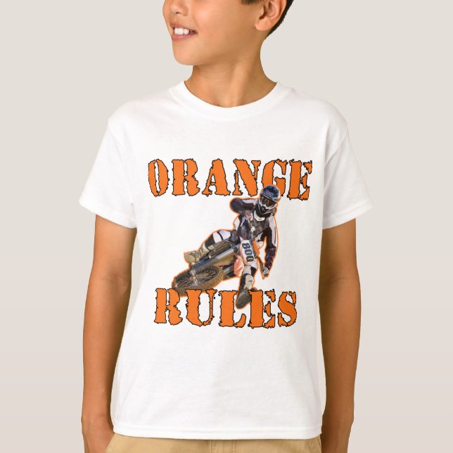 Orange regler tee shirt (Framsida)