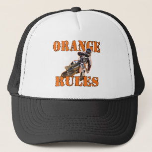 Orange regler truckerkeps