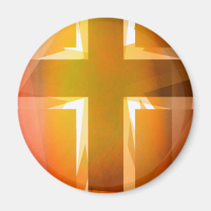 Orange religiösa kor magnet
