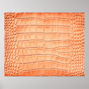 Orange reptilläder struktur poster