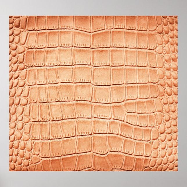Orange Retile Leather Struktur Design Poster (Framsidan)