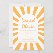 Orange Retro Bröllop