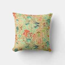 Orange Retro Mushroom