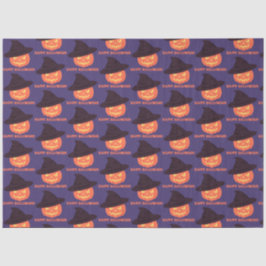 Orange Retro Pumpkin Happy halloween