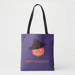 Orange Retro Pumpkin Happy halloween Tygkasse