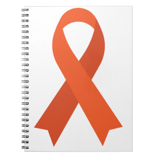 Orange Ribbon ADHD Många Sclerosis CRPS Anteckningsbok